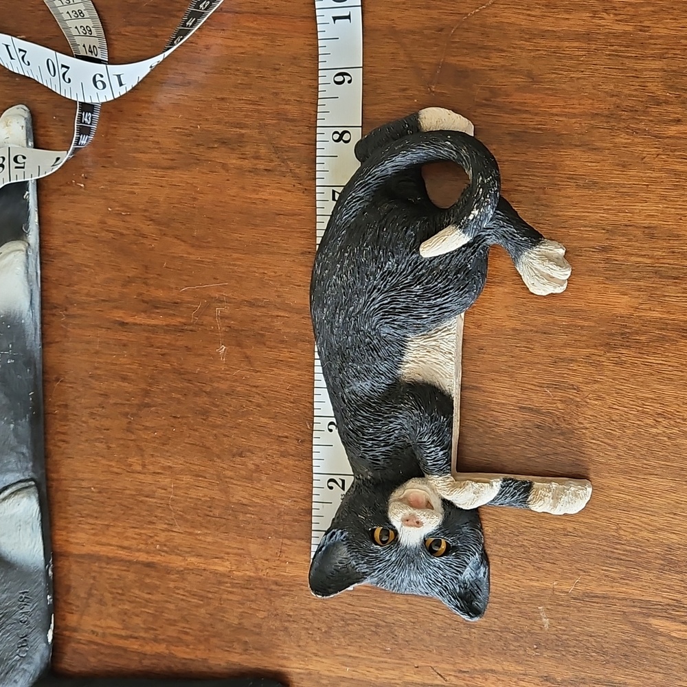 Vintage 90's Door Topper Or Shelf Sitter  Tuxedo Cats By CBC & Young Concepts - Picture 10 of 16